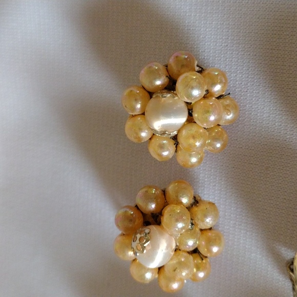 Clip On Earrings Set/4 Coro Japan and Unmarked - Picture 6 of 8